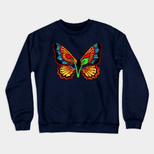 V FOR VEGAN BUTTERFLY Crewneck Sweatshirt